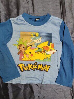 Pokemon shirt PJ top 5/6 Yrs